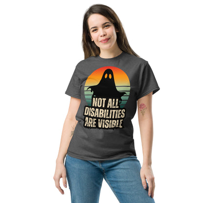 Not All Disabilities Are Visible T-Shirt, Halloween Invisible Disability Awareness Tee, Rare Disease Support Gift, Disability Awareness Shirt