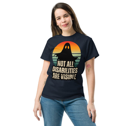 Not All Disabilities Are Visible T-Shirt, Halloween Invisible Disability Awareness Tee, Rare Disease Support Gift, Disability Awareness Shirt