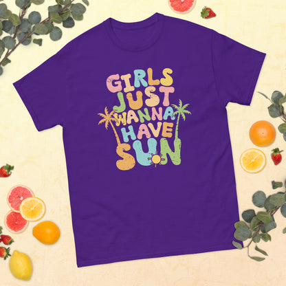 Girls Just Want To Have Sun T-Shirt, Summer Shirt, Beach Tee, Girlfriends T-Shirt, Girls Trip Tee, Beach Trip Shirt