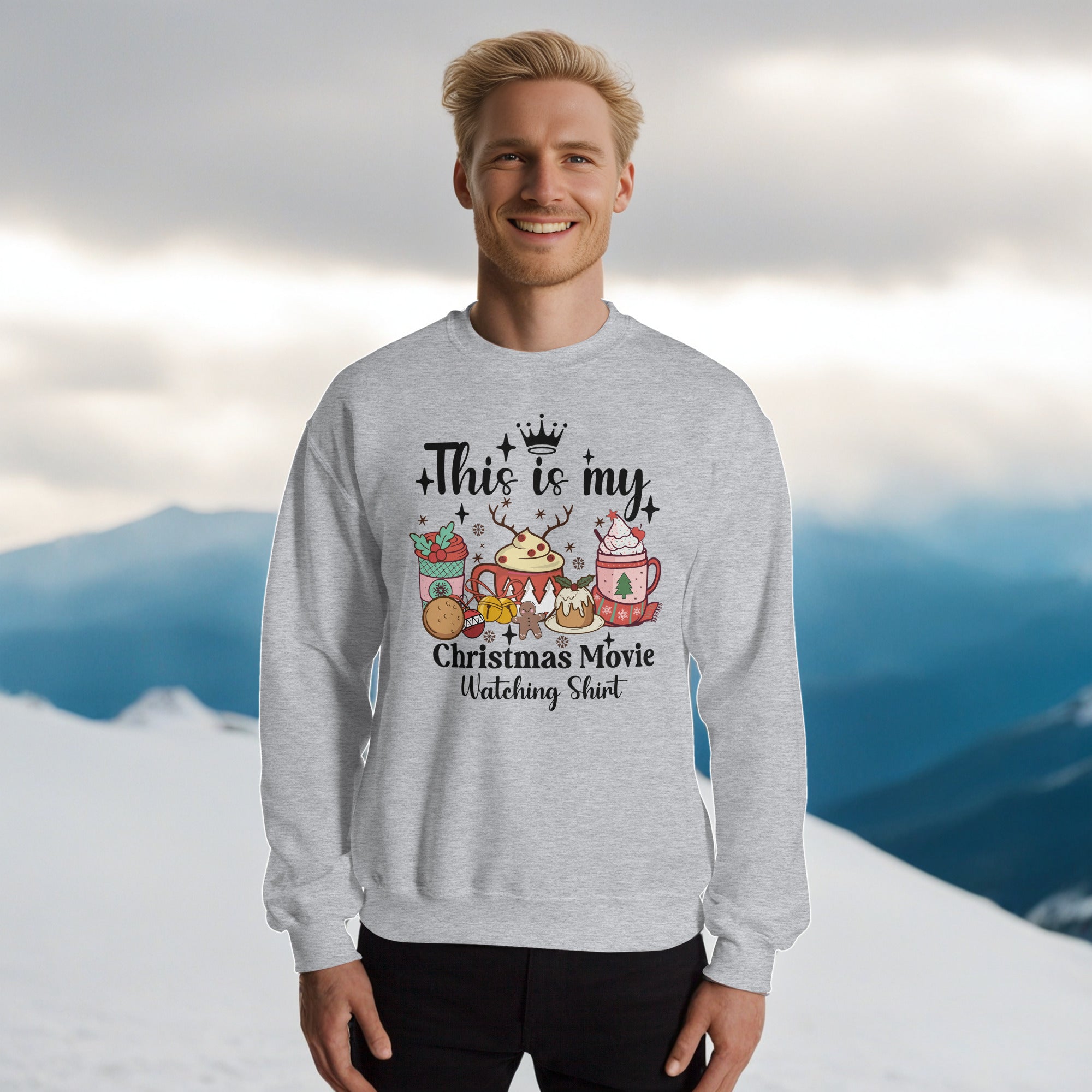 Christmas hallmark fashion sweatshirt