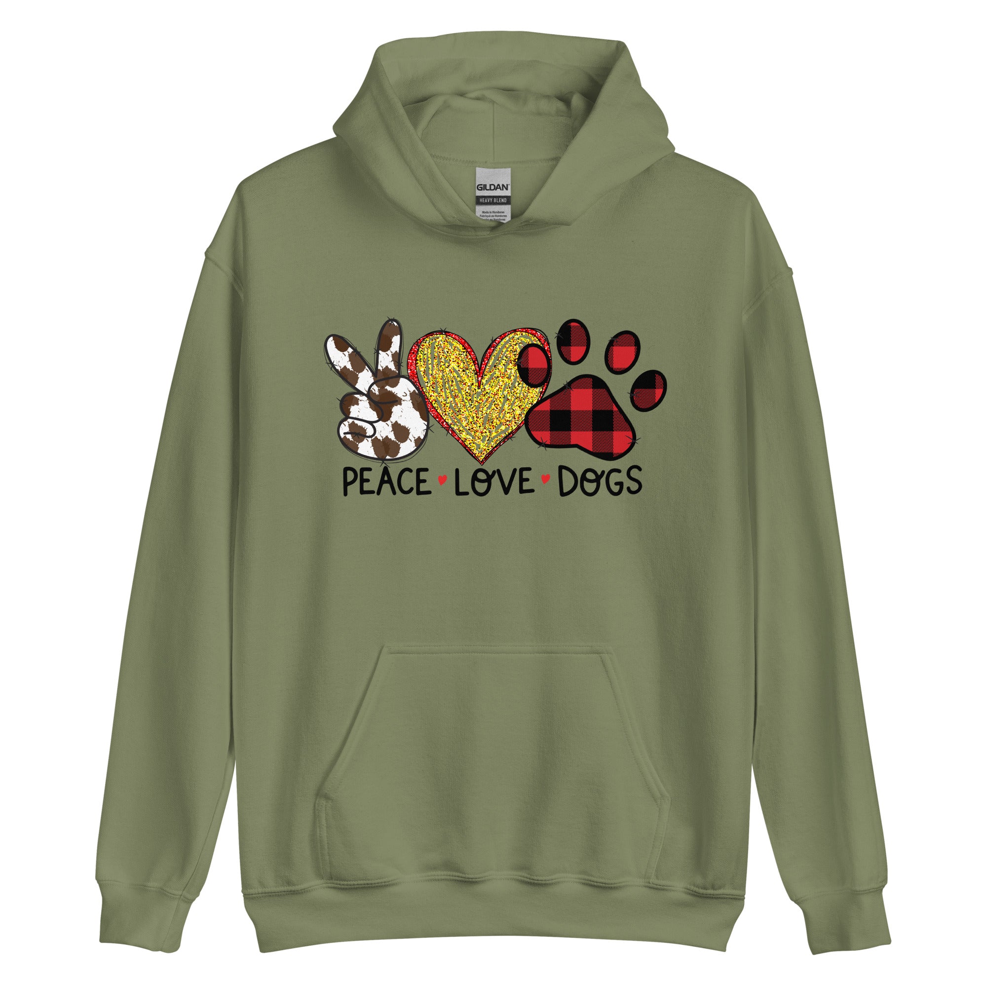 Peace Love Dogs Hoodie Dog Lovers Hoodie Dog Lover Gift Dog Mom Gif Sleeping Angel Treasures