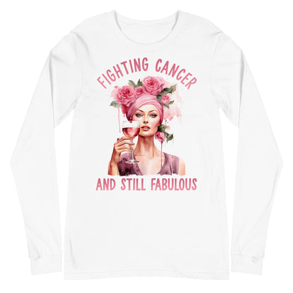 Fighting Cancer Shirt, Breast Cancer Shirt, October Pink Month, Cancer Awareness Long Sleeve Tee