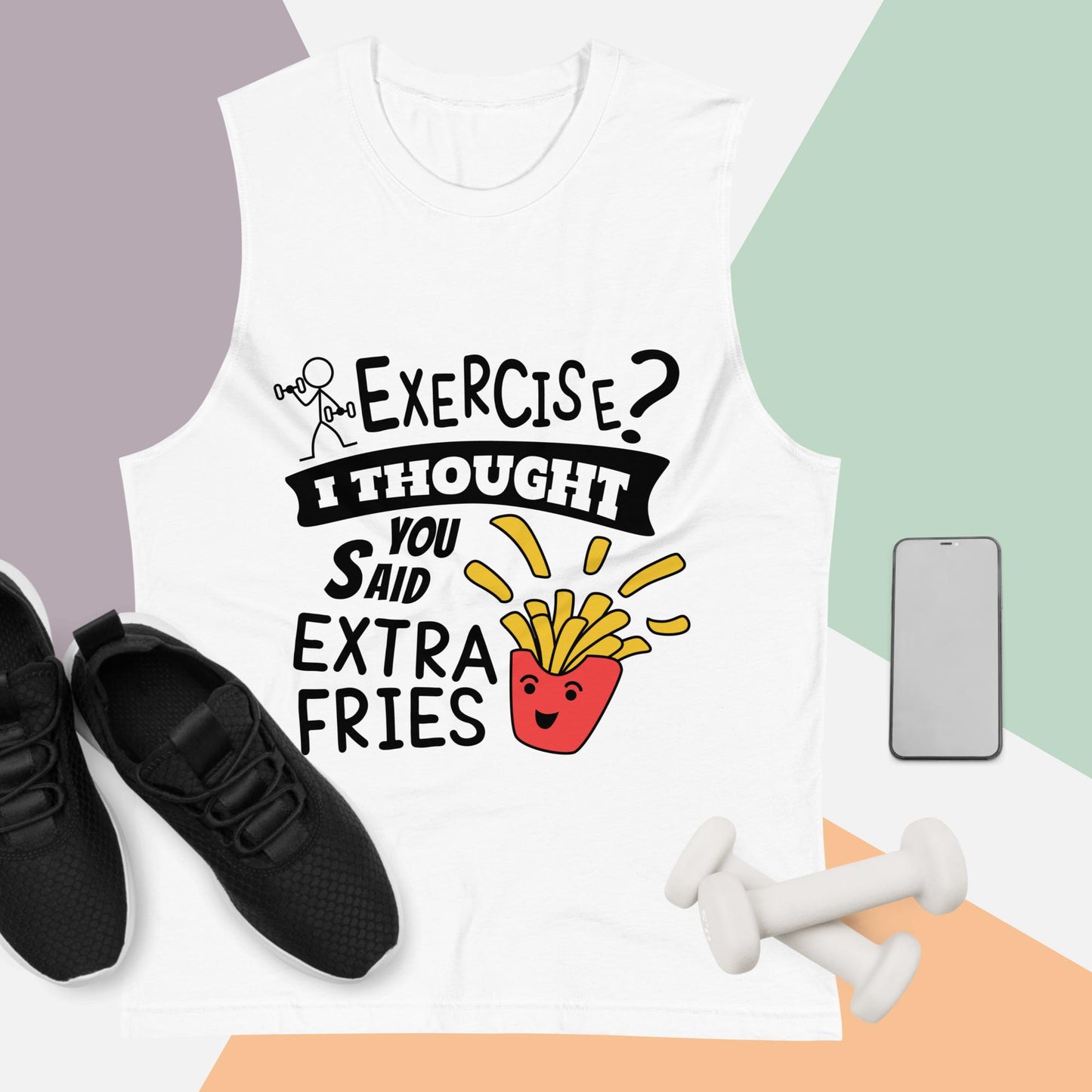 Funny Muscle Shirt, Fun Workout Shirt, Funny T-Shirt, Exercise Shirt, Funny Exercise Shirt