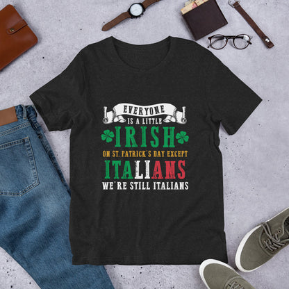 Funny St Patrick's Day Italians t-shirt | Italian Irish Shirt | Italian Pride Tee