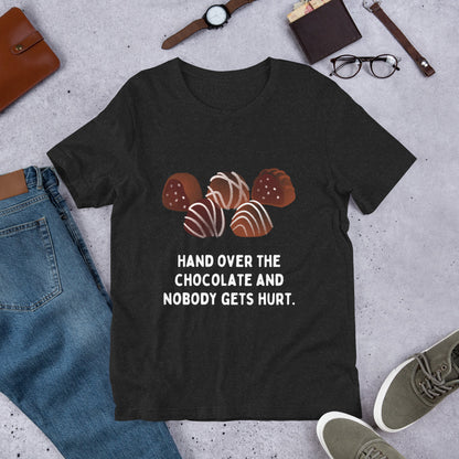 Chocolate Lover T-Shirt, Chocolate Humor Tee, Chocolate Addict Shirt, Funny Chocolate Shirt