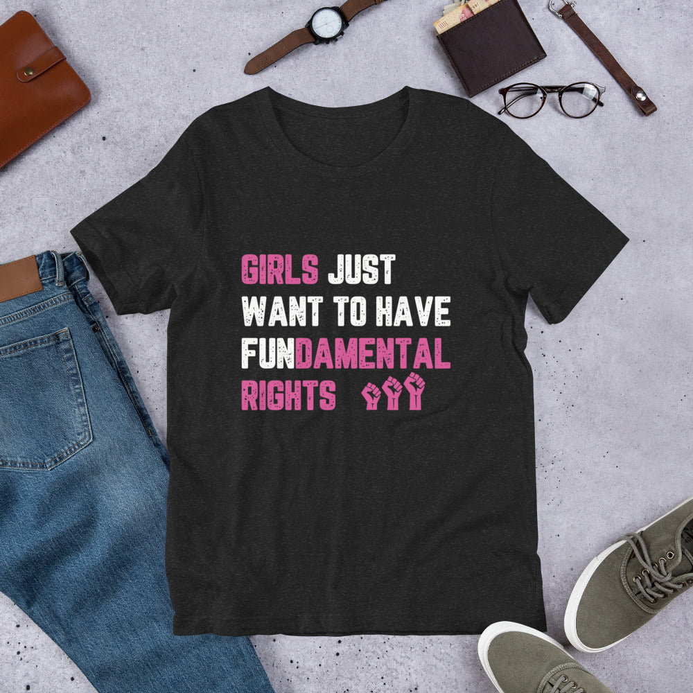 Feminist Shirt, Women's Rights Shirt, Girls Just Want To Have Fundamental Rights Shirt, Pro Choice Shirt