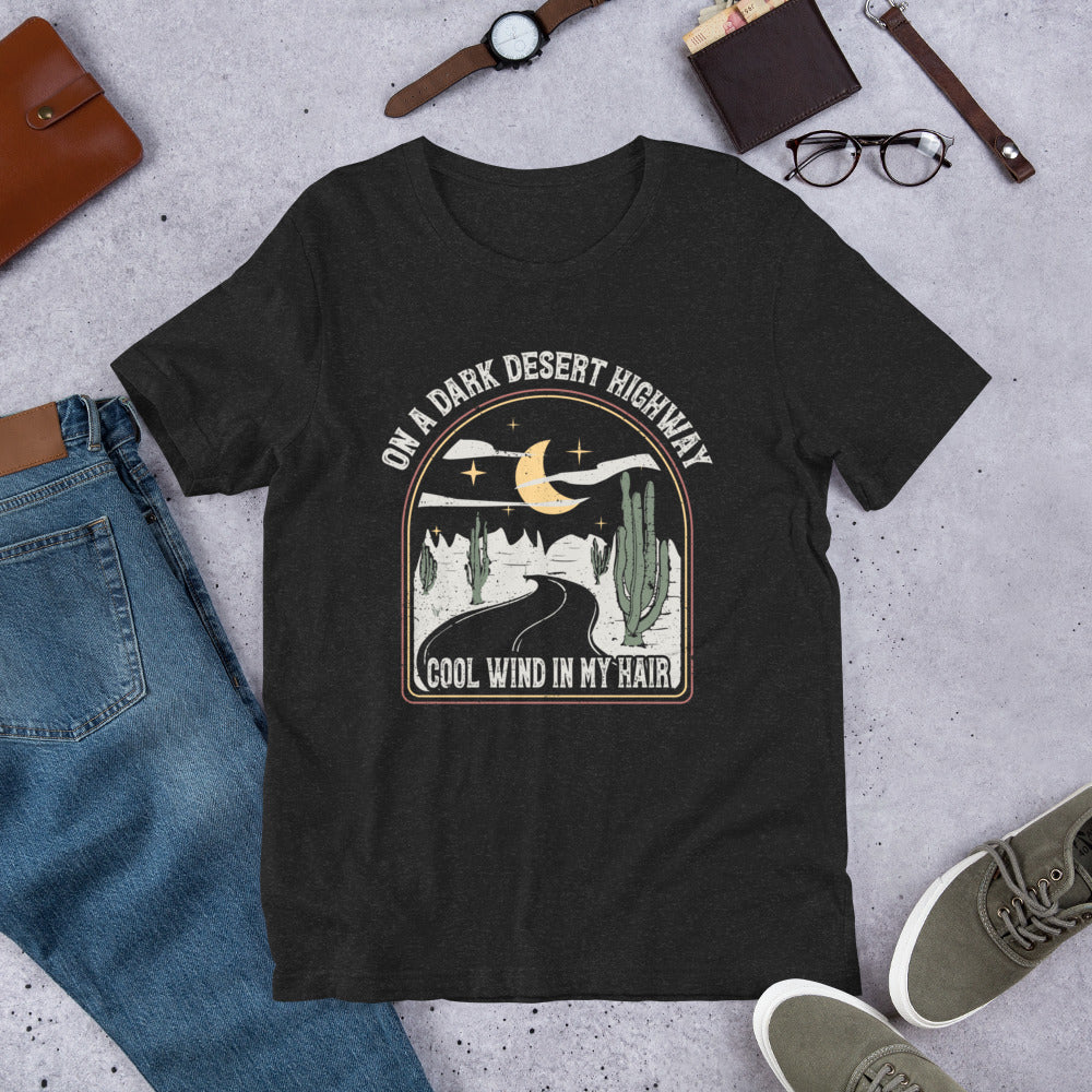 Desert Highway Shirt, Cool Wind in my Hair T-Shirt, California Desert Tee, Camping Shirt, Hiking Gift, Adventure Shirt