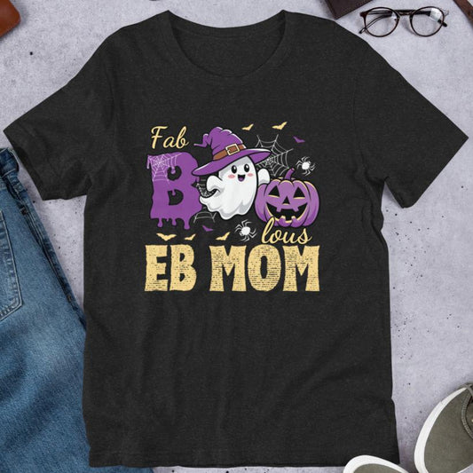 Faboolous EB Mom, Halloween Themed Epidermolysis Bullosa Awareness T-Shirt