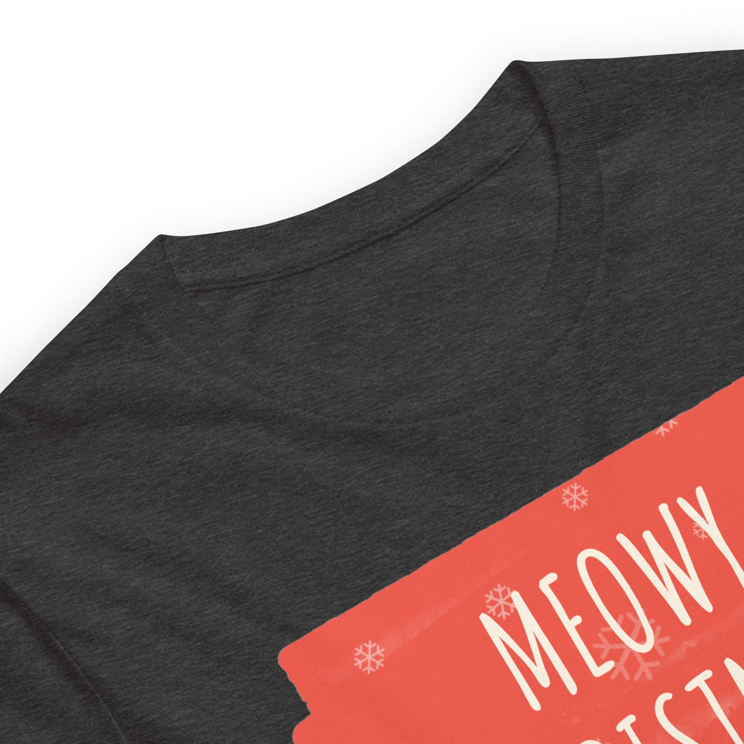 Meowy Christmas Shirt, Cat Christmas Gift, Cat Lover Xmas T-Shirt, Christmas Cat Mom Shirt, Catmas Gift For Xmas