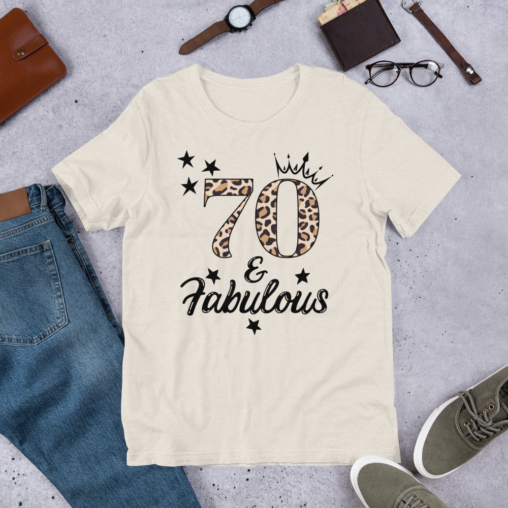 70 & Fabulous Shirt, Seventy Birthday Gift, 70th Birthday Shirt, 70th Birthday Party, Gift for 70th Birthday, Friend 70th