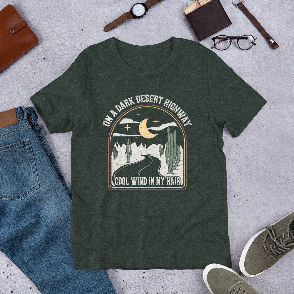 Desert Highway Shirt, Cool Wind in my Hair T-Shirt, California Desert Tee, Camping Shirt, Hiking Gift, Adventure Shirt