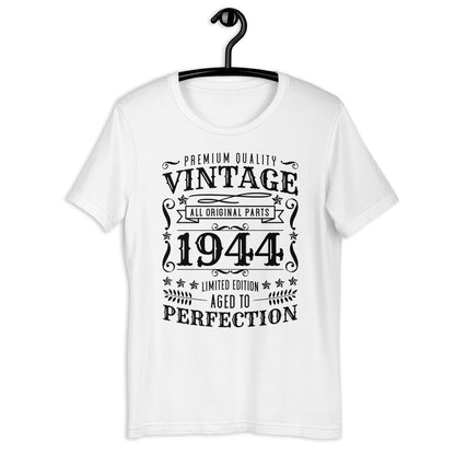 Vintage 1944 t-shirt | 80th Birthday Shirt | 1944 Birthday Unisex t-shirt