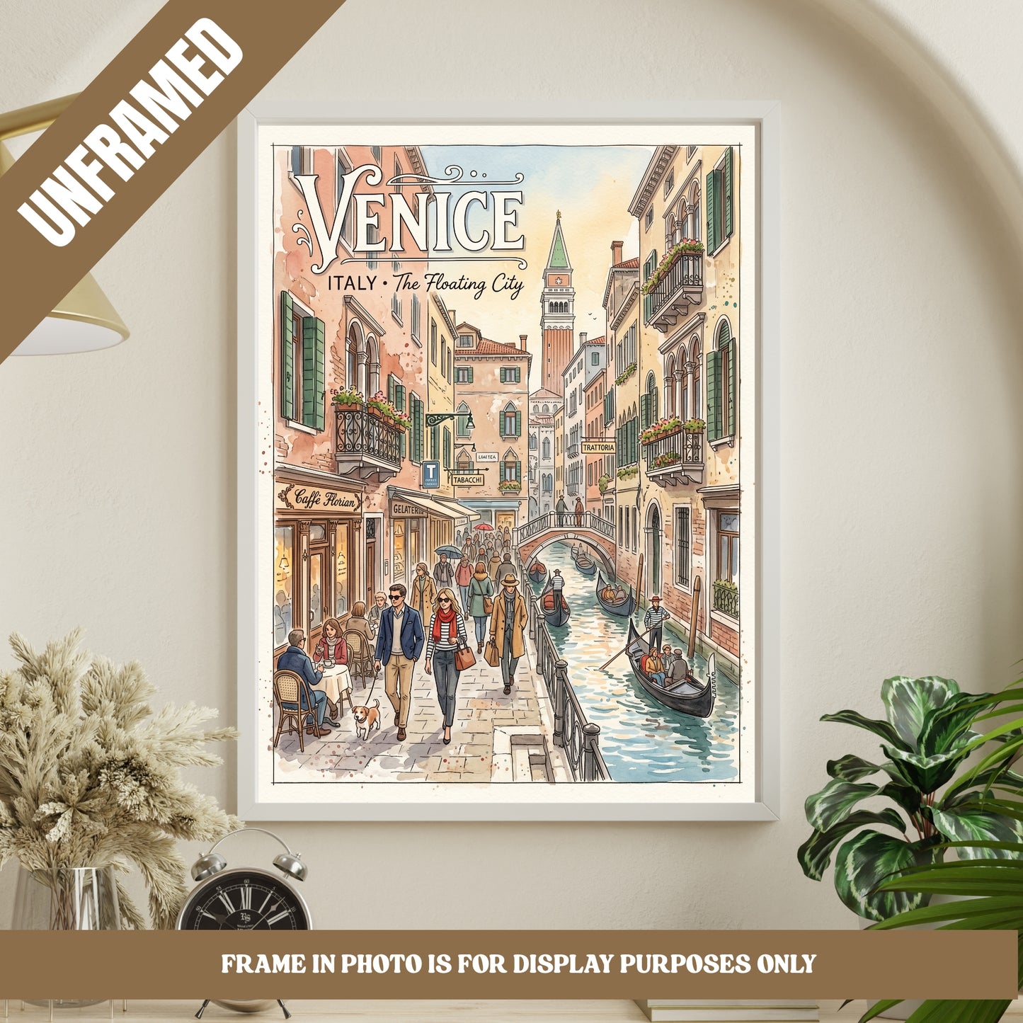 Venice Italy Travel Poster (unframed)