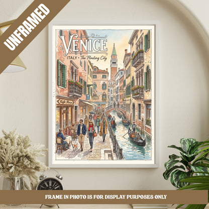 Venice Italy Travel Poster (unframed)