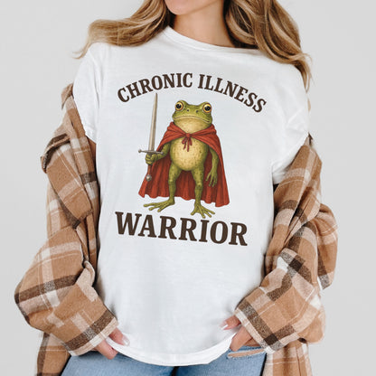 Chronic Illness Funny Frog Knight Warrior Unisex classic tee