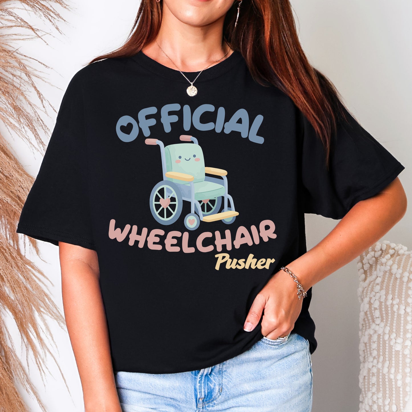 Official Wheelchair Pusher Caregiver T-Shirt