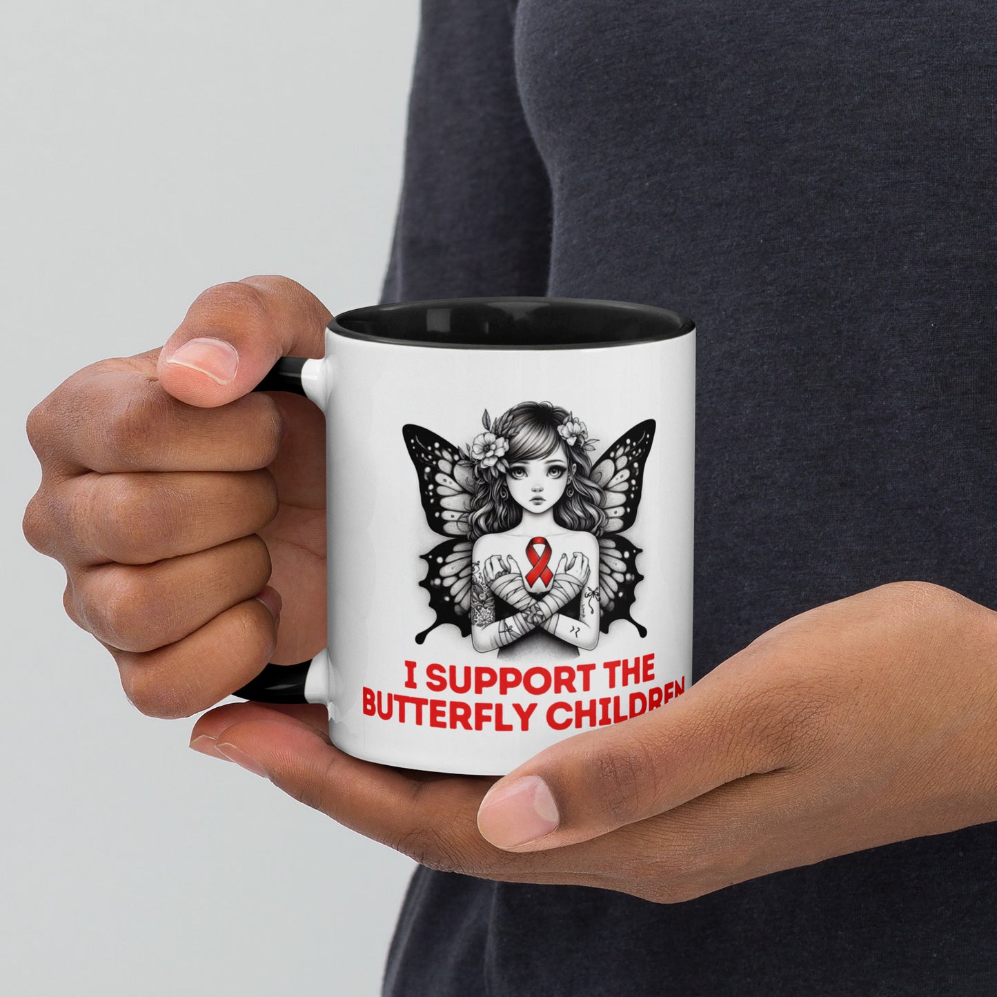 Butterfly Children Mug, Epidermolysis Bullosa Awareness Mug