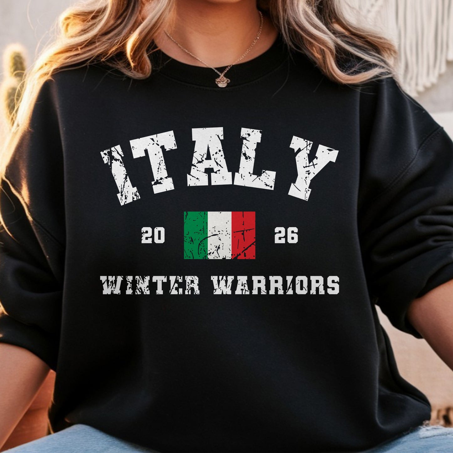 Italy 2026 Winter Games Warriors Unisex Sweatshirt